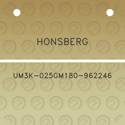 honsberg-um3k-025gm180-962246