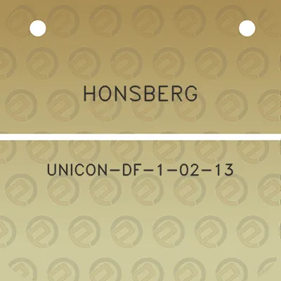 honsberg-unicon-df-1-02-13