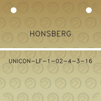 honsberg-unicon-lf-1-02-4-3-16