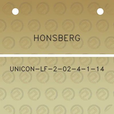 honsberg-unicon-lf-2-02-4-1-14