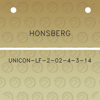 honsberg-unicon-lf-2-02-4-3-14