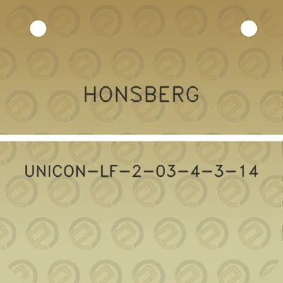 honsberg-unicon-lf-2-03-4-3-14