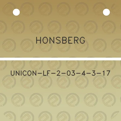 honsberg-unicon-lf-2-03-4-3-17