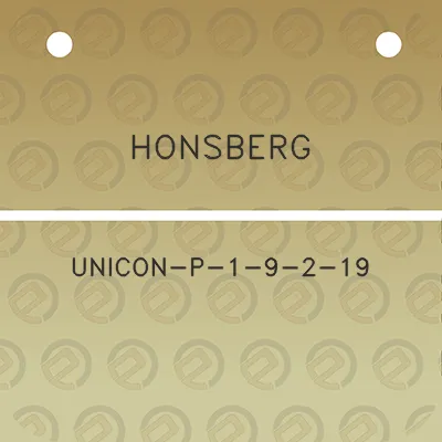 honsberg-unicon-p-1-9-2-19