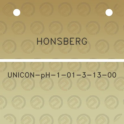 honsberg-unicon-ph-1-01-3-13-00