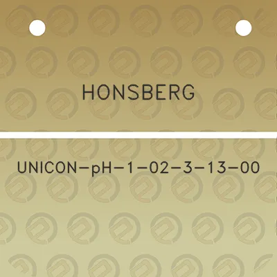 honsberg-unicon-ph-1-02-3-13-00