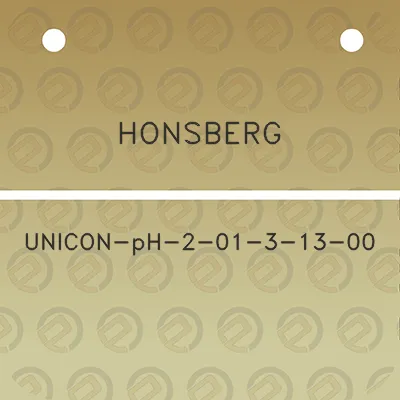 honsberg-unicon-ph-2-01-3-13-00