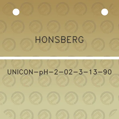 honsberg-unicon-ph-2-02-3-13-90