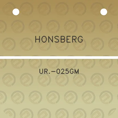 honsberg-ur-025gm