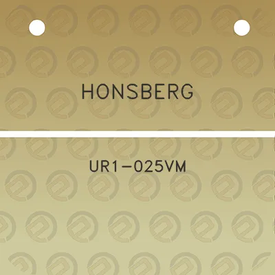 honsberg-ur1-025vm