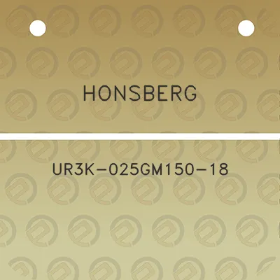 honsberg-ur3k-025gm150-18