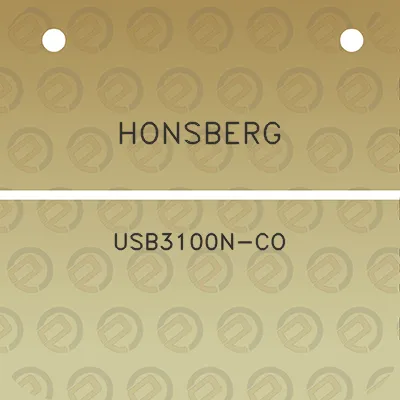 honsberg-usb3100n-co