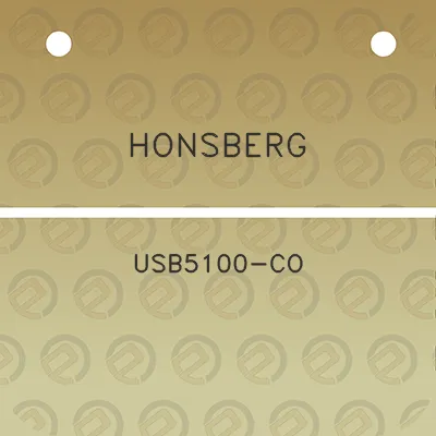 honsberg-usb5100-co