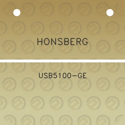 honsberg-usb5100-ge