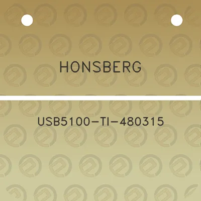 honsberg-usb5100-ti-480315