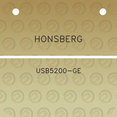 honsberg-usb5200-ge