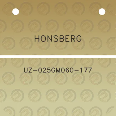 honsberg-uz-025gm060-177