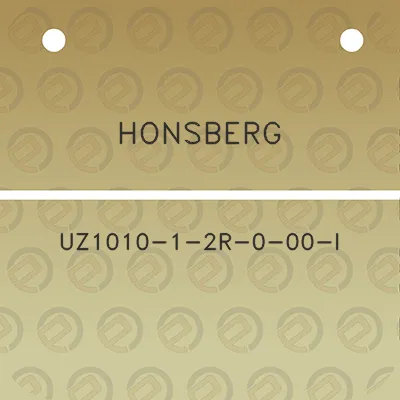 honsberg-uz1010-1-2r-0-00-l