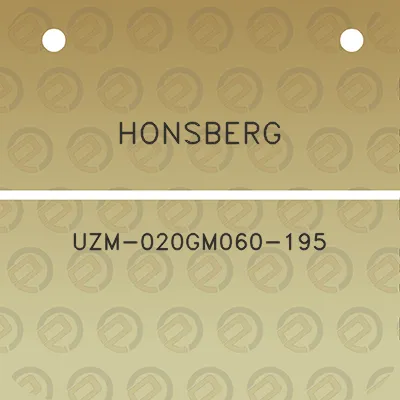 honsberg-uzm-020gm060-195