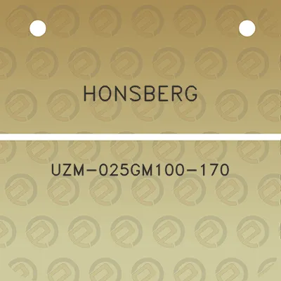 honsberg-uzm-025gm100-170