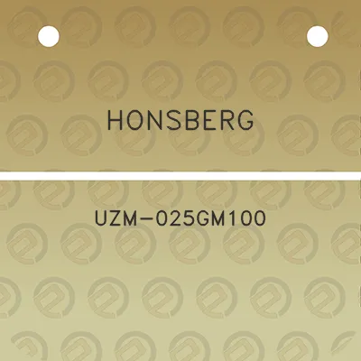 honsberg-uzm-025gm100