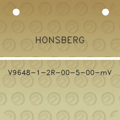 honsberg-v9648-1-2r-00-5-00-mv