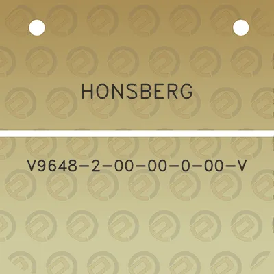 honsberg-v9648-2-00-00-0-00-v