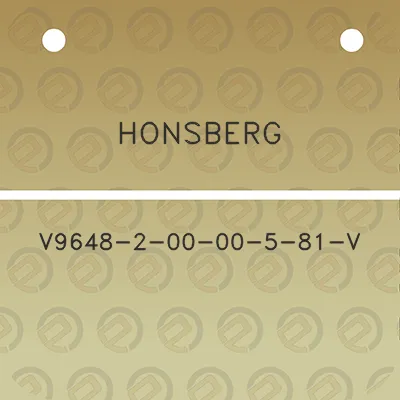 honsberg-v9648-2-00-00-5-81-v