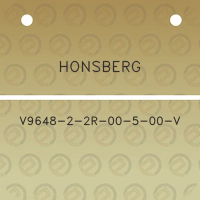 honsberg-v9648-2-2r-00-5-00-v