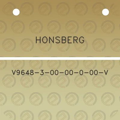 honsberg-v9648-3-00-00-0-00-v