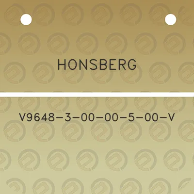 honsberg-v9648-3-00-00-5-00-v