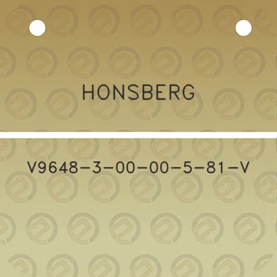 honsberg-v9648-3-00-00-5-81-v