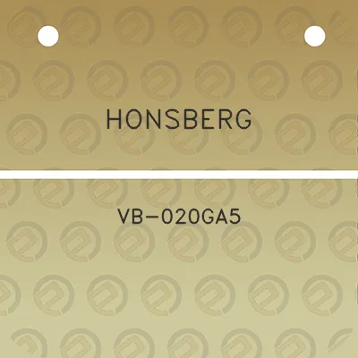 honsberg-vb-020ga5