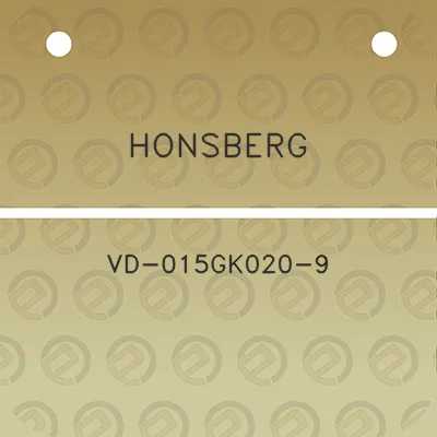 honsberg-vd-015gk020-9