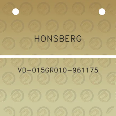 honsberg-vd-015gr010-961175