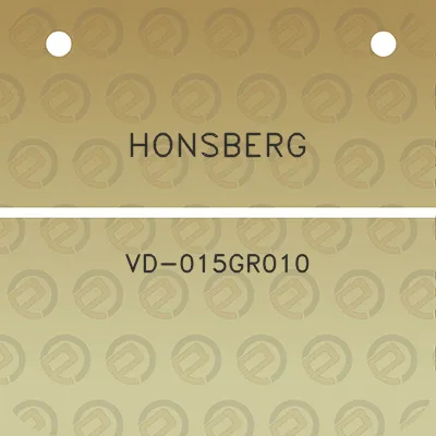 honsberg-vd-015gr010