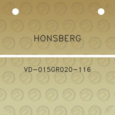 honsberg-vd-015gr020-116