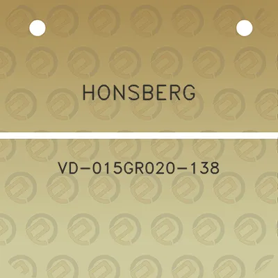 honsberg-vd-015gr020-138