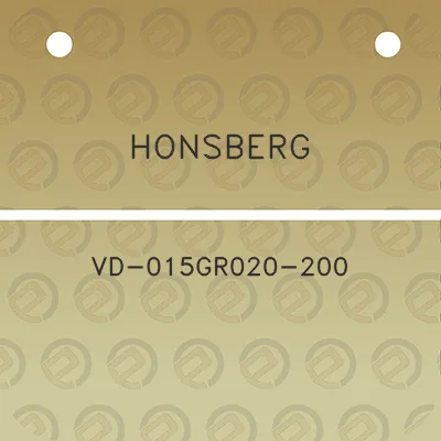 honsberg-vd-015gr020-200