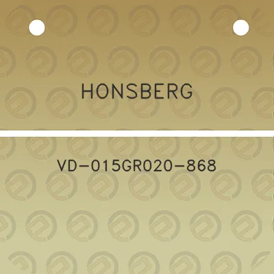 honsberg-vd-015gr020-868