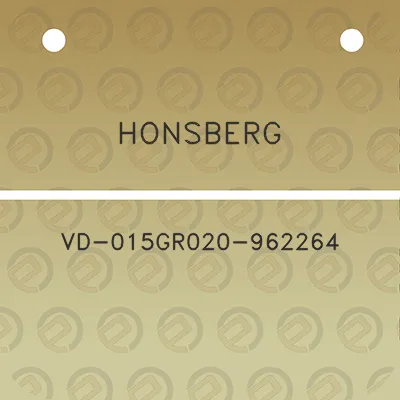 honsberg-vd-015gr020-962264