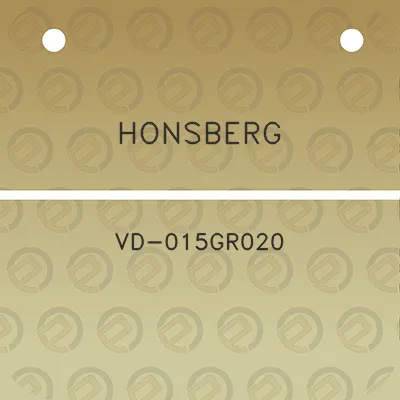 honsberg-vd-015gr020