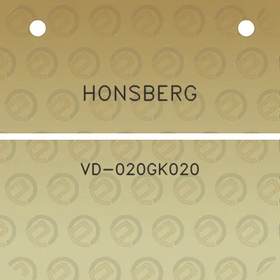 honsberg-vd-020gk020