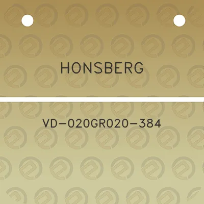 honsberg-vd-020gr020-384