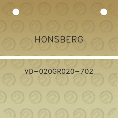 honsberg-vd-020gr020-702