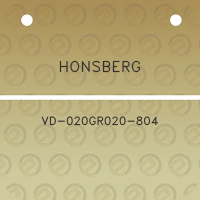 honsberg-vd-020gr020-804