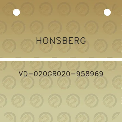 honsberg-vd-020gr020-958969