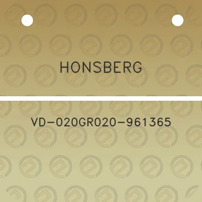 honsberg-vd-020gr020-961365