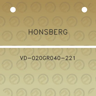 honsberg-vd-020gr040-221