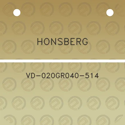 honsberg-vd-020gr040-514